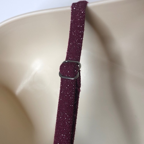 NWT Bar III Shimmer Strappy-Leg One-Piece Blackberry M NEW WITH TAGS - Picture 5 of 9